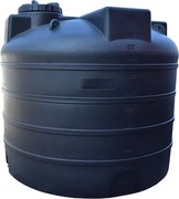 Mytherm Πλαστική Δεξαμενή , Κυλινδρική Κάθετη,S8 Elephant 2000lt Μαύρη, Mytherm THERM-112263
