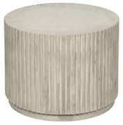 Βοηθητικό τραπέζι 'Rillo' Fiberclay Antique Μπεζ Η42 Ø56 cm, Broste Copenhagen