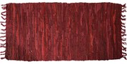 Δερμάτινο Χαλάκι (70x140) San Lorentzo Flat Red