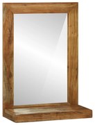 vidaXL Καθρέφτης Μπάνιου 50x22x70 εκ. Μασίφ Ξύλο Ακακίας