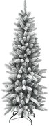 Χριστουγεννιάτικο Δέντρο Flocked Pencil 81950 150cm (492tips) White-Green