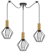 Φωτιστικό Οροφής Τρίφωτο Homelighting 77-8619 Gold