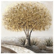 Πίνακας Καμβάς Forestree I 296-000013 100x3x100cm Multi Inart Square Καμβάς