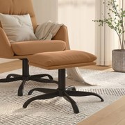 Υποπόδιο Taupe 60x60x36 εκ. από Ύφασμα Μικροϊνών 341621