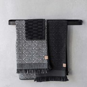 CARRY Κρεμάστρα/Θήκη Για Πετσέτες Μεταλλική Μαύρη W9xL52xH3 cm METTE DITMER
