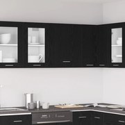 vidaXL Μαύρος Οξύλος Κρεμαστό Ντουλάπι 50x31x60 εκ. Φτιαγμένο από Επεξεργασμένο Ξύλο