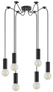 Φωτιστικό Οροφής Πολύφωτο Homelighting Adept Tube 77-8477 Black