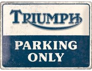 Μεταλλική πινακίδα Triumph - Parking Only