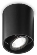 Φωτιστικό Οροφής - Spot Mood Round 243924 9x10,5cm GU10 max 28W Black Ideal Lux