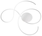 Φωτιστικό Τοίχου - Απλίκα Led Twist PL.TWIST/B.CO-GR White Ondaluce Μέταλλο,Γυαλί