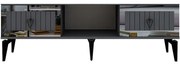 Έπιπλο Τηλεόρασης Linda 475OLV2906 150x29,6x44,6cm Anthracite-Silver
