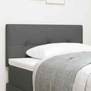 vidaXL LED Κεφαλάρι Τετράγωνο Σκούρο Γκρι 80 cm Υφασμάτινο