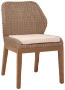 Intrahome Καρέκλα Swinton Intrahome σκελετός αλουμινίου με teak πόδι σε φυσική απόχρωση και pe rattan 53x63x86εκ | SKU: INTRAPA-445111115
