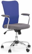 ANDY chair color: grey/blue DIOMMI V-CH-ANDY-FOT-NIEBIESKI