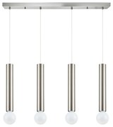 Φωτιστικό Οροφής - Ράγα Adept Tube 77-8664 5,5x300cm 4xE27 60W Nickel Homelighting