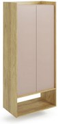 MOBIUS regal 2D color: hikora oak/white DIOMMI V-PL-MOBIUS-REGAŁ_2D-ANT.RÓŻ DIOMMI-60-22399