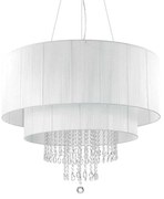 Φωτιστικό Οροφής Opera 165011 90x83/270cm 10xE27 60W White Ideal Lux