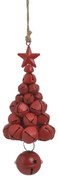INART Δεντράκι Κρεμαστό Μεταλλικό Κόκκινο 7x7x17cm 2-70-822-0117