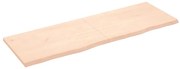 vidaXL Ράφι Τοίχου 180x60x(2-4) εκ. από Ακατέργαστο Μασίφ Ξύλο Δρυός