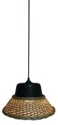 L-W-1702 MINE PENDANT LAMP BLACK &amp; NATURAL Z5