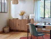 Μπουφές Colva Atmosphera με 6 ράφια και διαστάσεις 140x40x80.5cm - Απόχρωση Ξύλου