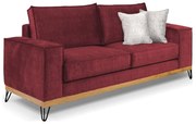 Καναπές Freddy Διθέσιος Κόκκινος 175x90x95cm – DIM4694