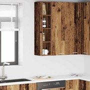 vidaXL Κρεμαστό ντουλάπι Riga Παλιό Ξύλο 20 x 29,5 x 100 εκ.