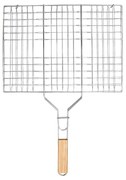 ESTIA ΣΧΑΡΑ ΨΗΣΙΜΑΤΟΣ BARBEQUE ΜΕΤΑΛΛΙΚΗ 49x30cm ΜΕ ΞΥΛΙΝΗ ΛΑΒΗ