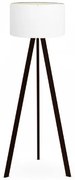 Φωτιστικό Δαπέδου Rosling Mdf/Ύφασμα Pvc Μαύρο-Λευκό 38x38x140 GP029-0001,20 Megapap GP029-0001,20 Μαύρο-Λευκό