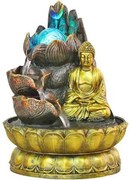 Διακοσμητικό Σιντριβάνι Βούδας Feng Shui 20,5x20,5x26cm 2020039