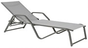 Ξαπλώστρα Valencia 01-00-1704 70x198x33/50cm Grey