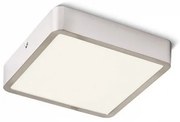 Πλαφονιέρα Φωτιστικό Οροφής Led HUE SQ H3,5 Φ17,8 Rendl R12813 Ασημί