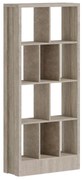 Βιβλιοθήκη Dividre sonoma oak μελαμίνης 80x30x181εκ 80x30x181 εκ.
