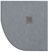 Ντουζιέρα ημικυκλική υψηλής αντοχής PIETRA Cemento KARAG 90x90x2.5cm