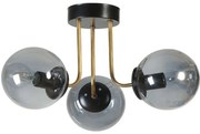 Φωτιστικό Οροφής - Πλαφονιέρα Pablo 846STL5195 Φ40x30cm 3xE27 40W Black Opviq