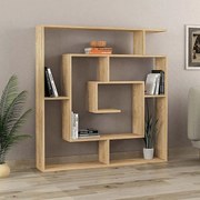 Βιβλιοθήκη Labirent Megapap χρώμα φυσικό οξιάς 125x22x129εκ.