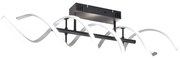 Φωτιστικό Οροφής - Πλαφονιέρα Sequence 641810205 90x14x20cm Dim Led 5000Lm 41W Nickel-Black Trio Lig