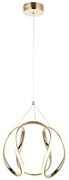 Κρεμαστό Φωτιστικό Οροφής Led Μέταλλο H30 Φ30 Eurolamp-144-15025-Χρυσό 144-15025