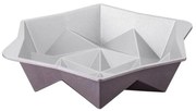 Φόρμα ψησίματος Dr.Oetker Origami 2556, 28 cm, σχήμα Origami, Χυτό αλουμίνιο, Ροζ χρυσό