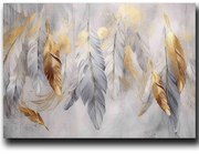 Πίνακας Καμβάς 895FNA1204 100x70cm Multi Wallity Οριζόντιοι Ξύλο, Καμβάς