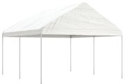 vidaXL Κιόσκι με Τέντα Λευκό 4,46 x 4,08 x 3,22 μ. από Πολυαιθυλένιο