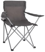 Καρέκλα - Πολυθρόνα FISHERMAN C5096.01 Camping Πτυσσόμενη με Θέση για Ποτήρι Γκρί 77x48x81 εκ. 77x48x81 εκ.