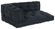 vidaXL Μαξιλάρι Σαλονιού Παλέτας 3 pcs Ανθρακί Large Βαμβάκι