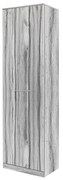 14370118 Ντουλάπα ArteLibre MARGRETE Γκρι Μοριοσανίδα 48x40x180cm