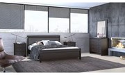 Savvidis Furniture  Σετ Κρεβατοκάμαρας 5τμχ (κρεβάτι για στρώμα 90x190,2 κομοδίνα,τουαλέτα και καθρέφτης) N26A Βέγκε Μελαμίνη BEST-8080361