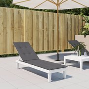 vidaXL Μαξιλάρι Ξαπλώστρας Ανθρακί (75+105) x 50 x 3 εκ.