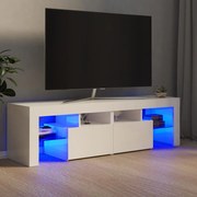 Έπιπλο Τηλεόρασης με LED Γυαλιστερό Λευκό 140x36,5x40 εκ. - Λευκό