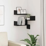 vidaXL Ράφι Γωνίας  Μαύρο Δρυς 40x40x49,5 εκ. Ξύλο επεξεργασμένο