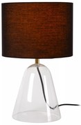 Φωτιστικό Επιτραπέζιο Lucide 34549-81-60 CAMPANA Διάφανο (Transparent)|Μαύρο Ματ (Black Mat)