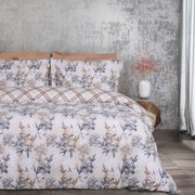 Παπλωματοθήκη Casual 5422 (Σετ 2τμχ) Taupe-Blue Das Home Μονό 160x240cm Βαμβάκι-Πολυέστερ